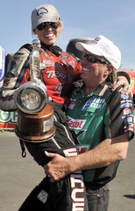 Courtney and John Force