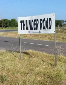 Thunder Road sign