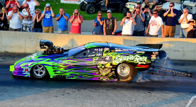 Pro extreme number-three qualifier Frankie Taylor made it to the quarter finals at the PDRA Summer Drags, but fell to sixth-place starter Brandon Snider. 