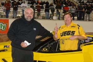 Crew chief Steve Petty and Troy Coughlin Sr.