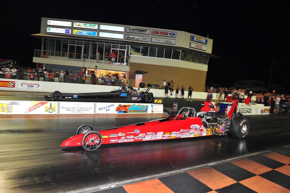 Top Dragster Final Winner Justin Kirk far RU Steve Furr near