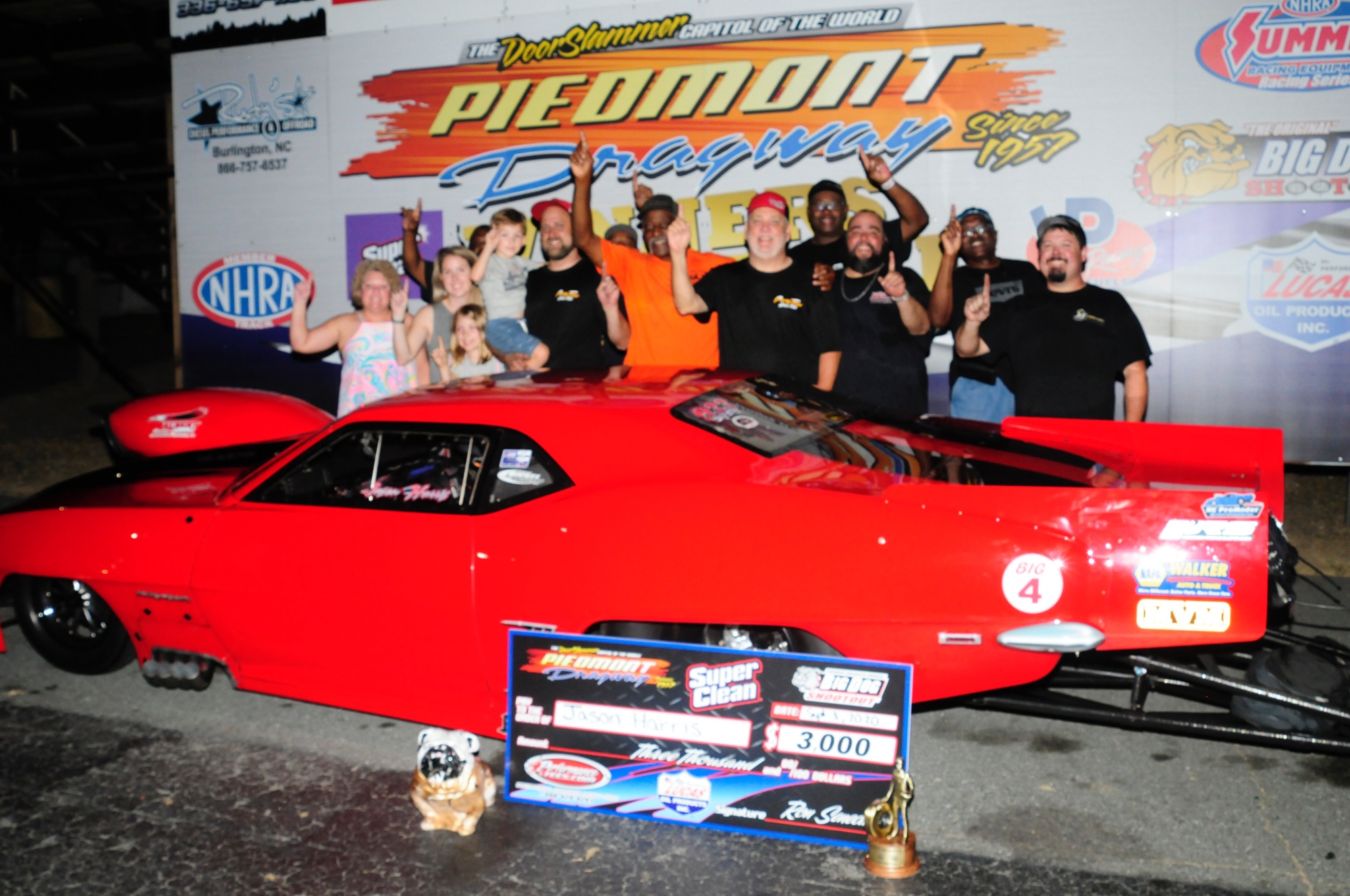 Jason Harris, Wine Racing Team Win September Big Dog Shootout Drag