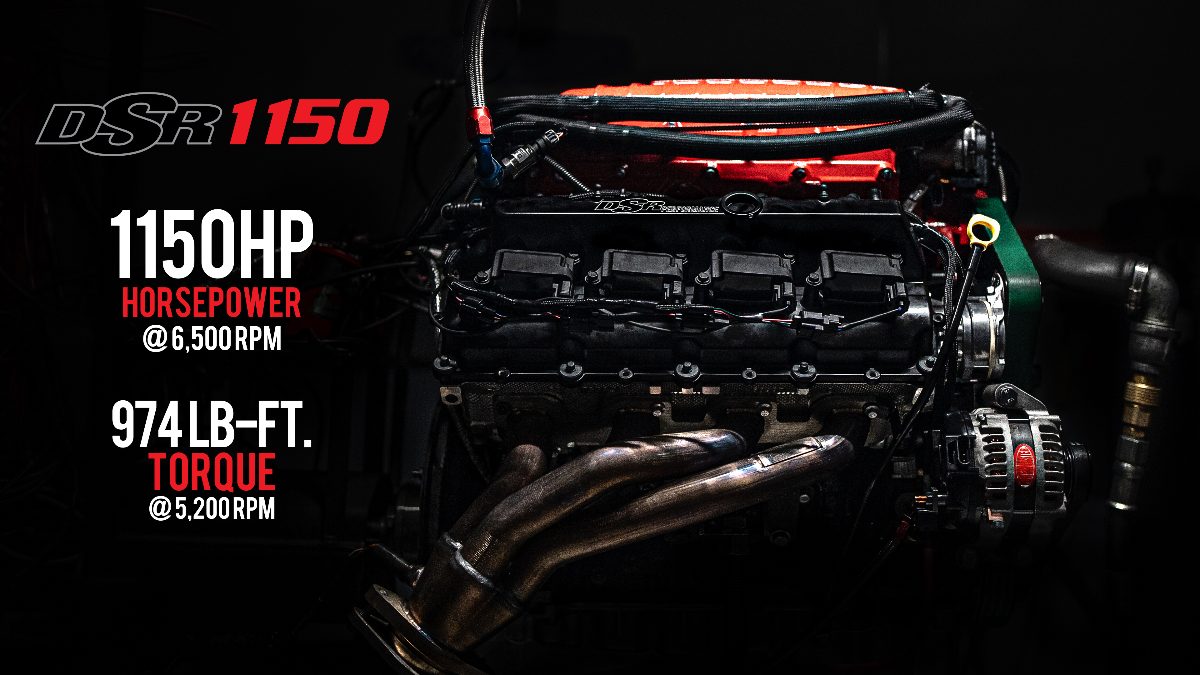 DSR Performance Launches 1150 Horsepower Pump Gas Crate Engine Drag