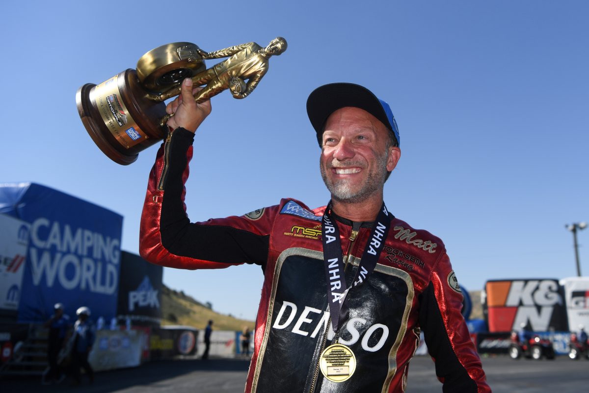 Pruett Powers to Win at Dodge Power Brokers Mile-High Nationals; Tony  Stewart Racing Earns First Top Fuel Wally Trophy - Bandimere Speedway