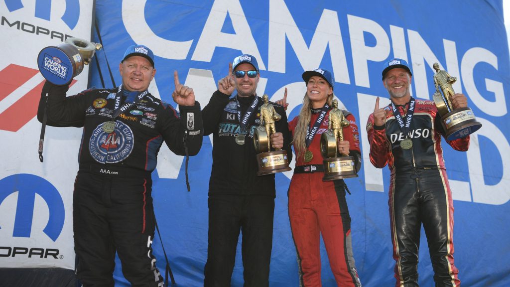 Pruett Powers to Win at Dodge Power Brokers Mile-High Nationals; Tony  Stewart Racing Earns First Top Fuel Wally Trophy - Bandimere Speedway