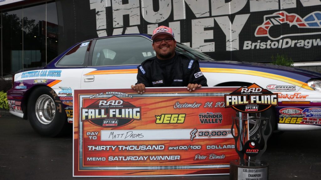 Matt Dadas Wins JEGS Performance $30,000 Event at the Fall Fling