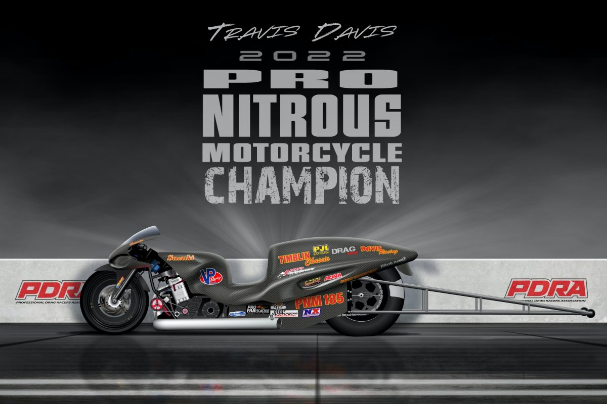 Travis Davis Adds Fourth PDRA Pro Nitrous Motorcycle World Championship