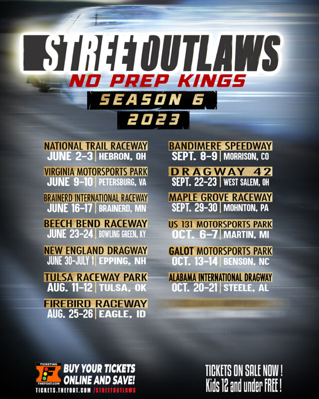 STREET OUTLAWS No Prep Kings Unveil 6th Season Schedule with New Team