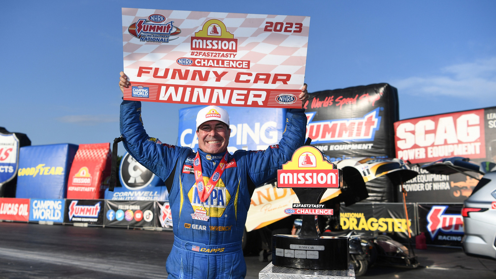 Capps, Ashley, Kramer, A. Smith Win Mission #2Fast2Tasty NHRA Challenge ...