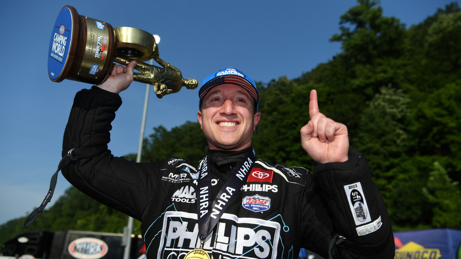 Justin Ashley Wins Rain Delayed New England Nationals In All Jcm Racing Top Fuel Final Bvm Sports