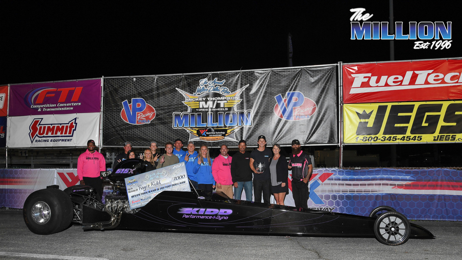 Jason Lawrence Leaves with Summit 50K Check on Thursday of 28th Annual