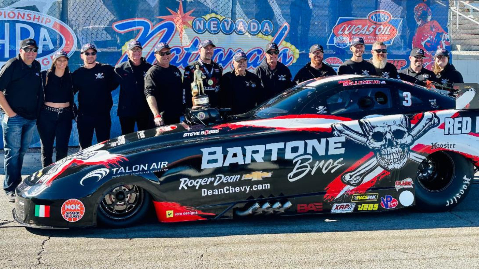 Bartone Bros Racing Celebrates Victory in Top Alcohol Funny Car at NHRA