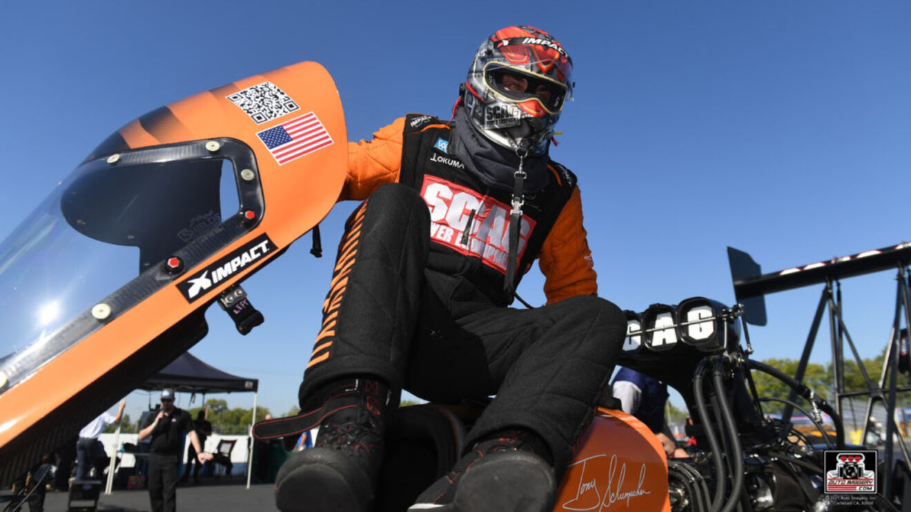 Tony Schumacher Aiming For Wally at Home Track During Texas