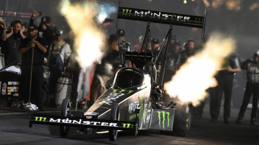 Mark Rebilas (@rebilasphoto) on Instagram: “Three time NHRA top fuel  champion Antron Brown does a burnout in… | Nhra drag racing cars, Drag  racing cars, Drag racing