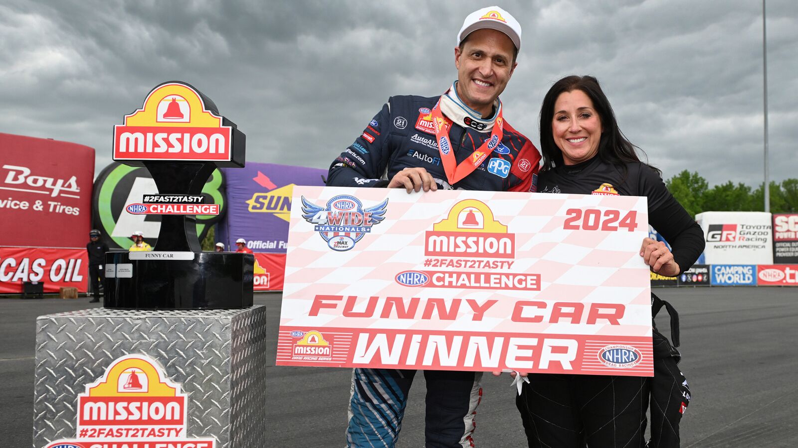 Tasca, Ashley, Enders, and Herrera Dominate NHRA Mission #2Fast2Tasty Challenge at zMAX Dragway