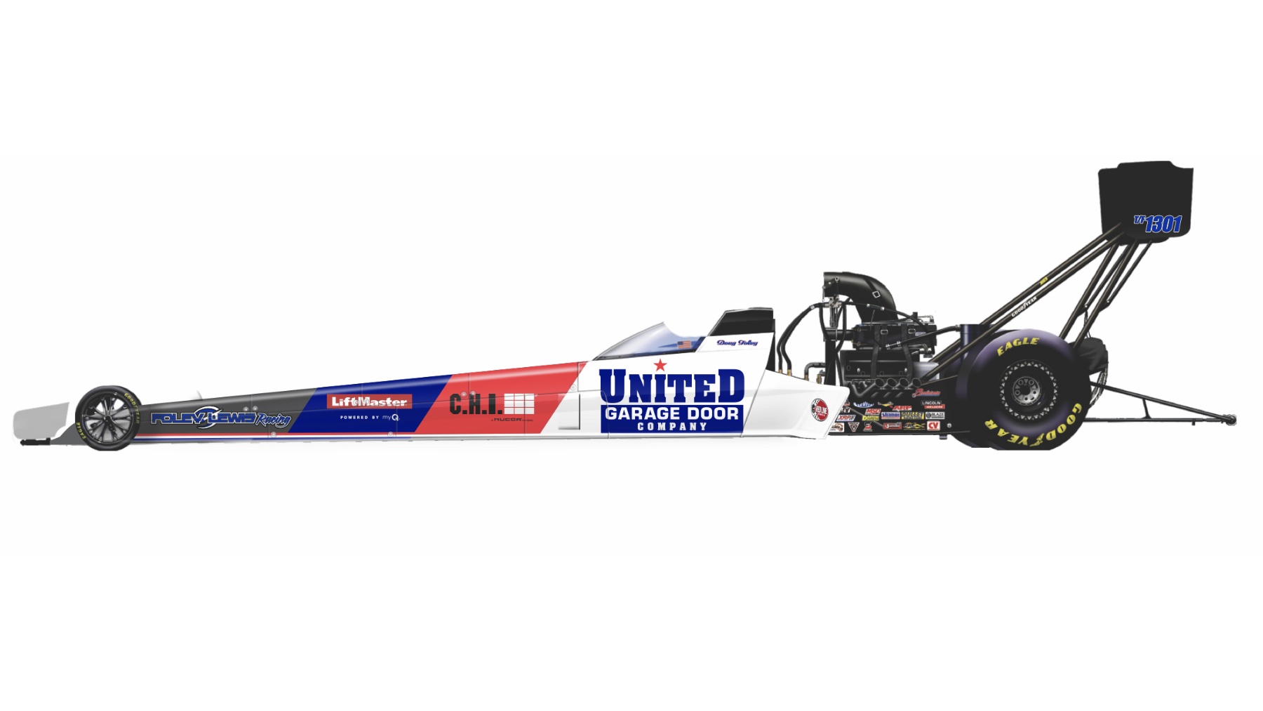 Doug Foley Races at NHRA Route 66 Nationals with United Garage Door Sponsorship