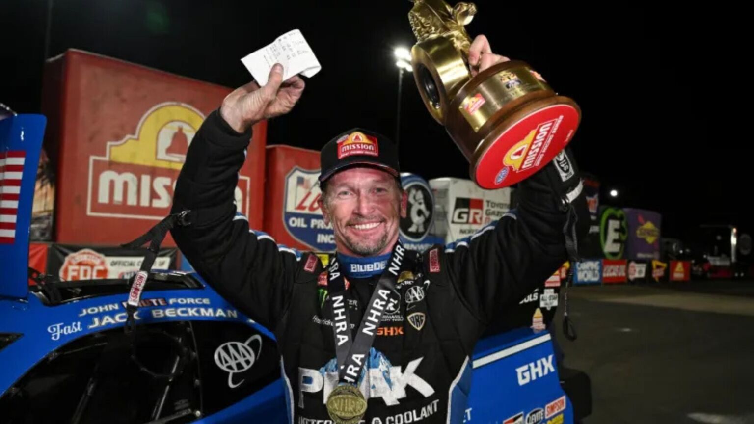 ‘Fast Jack’ Beckman Beats Teammate Austin Prock in All John Force Racing Final at InNOut