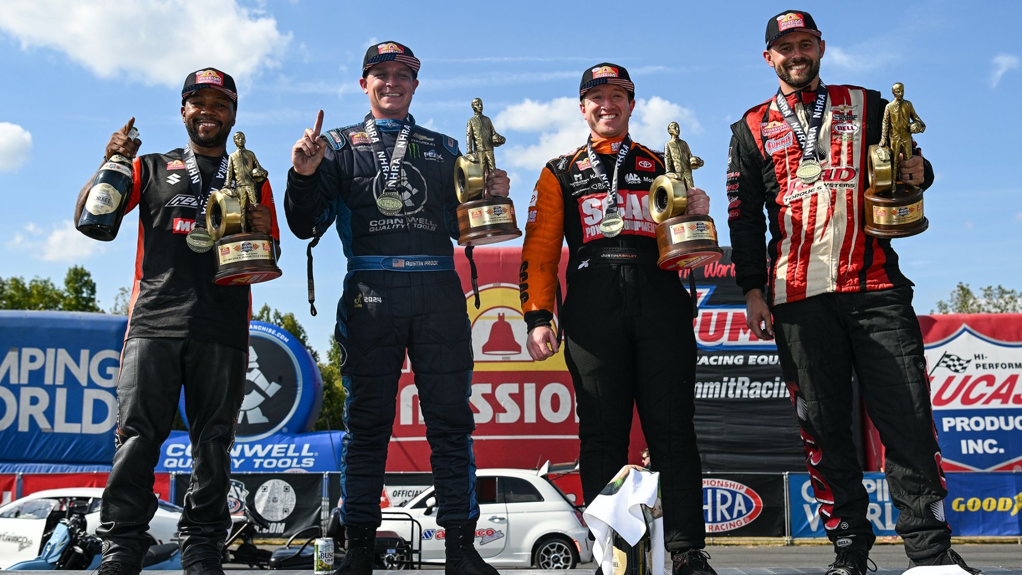 Prock, Ashley, Glenn and Gadson Make History With Wins at NHRA 4