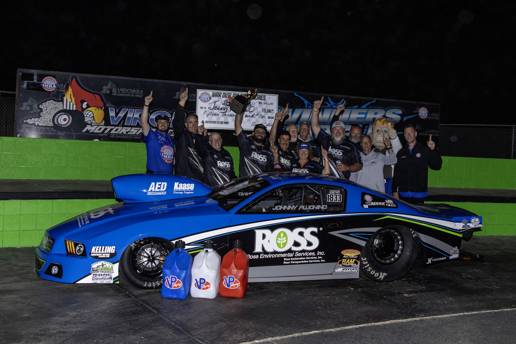 Johnny Pluchino Sets Both Ends of IHRA Mountain Motor Pro Stock Record, Goes Back-to-Back at Virginia Motorsports Park