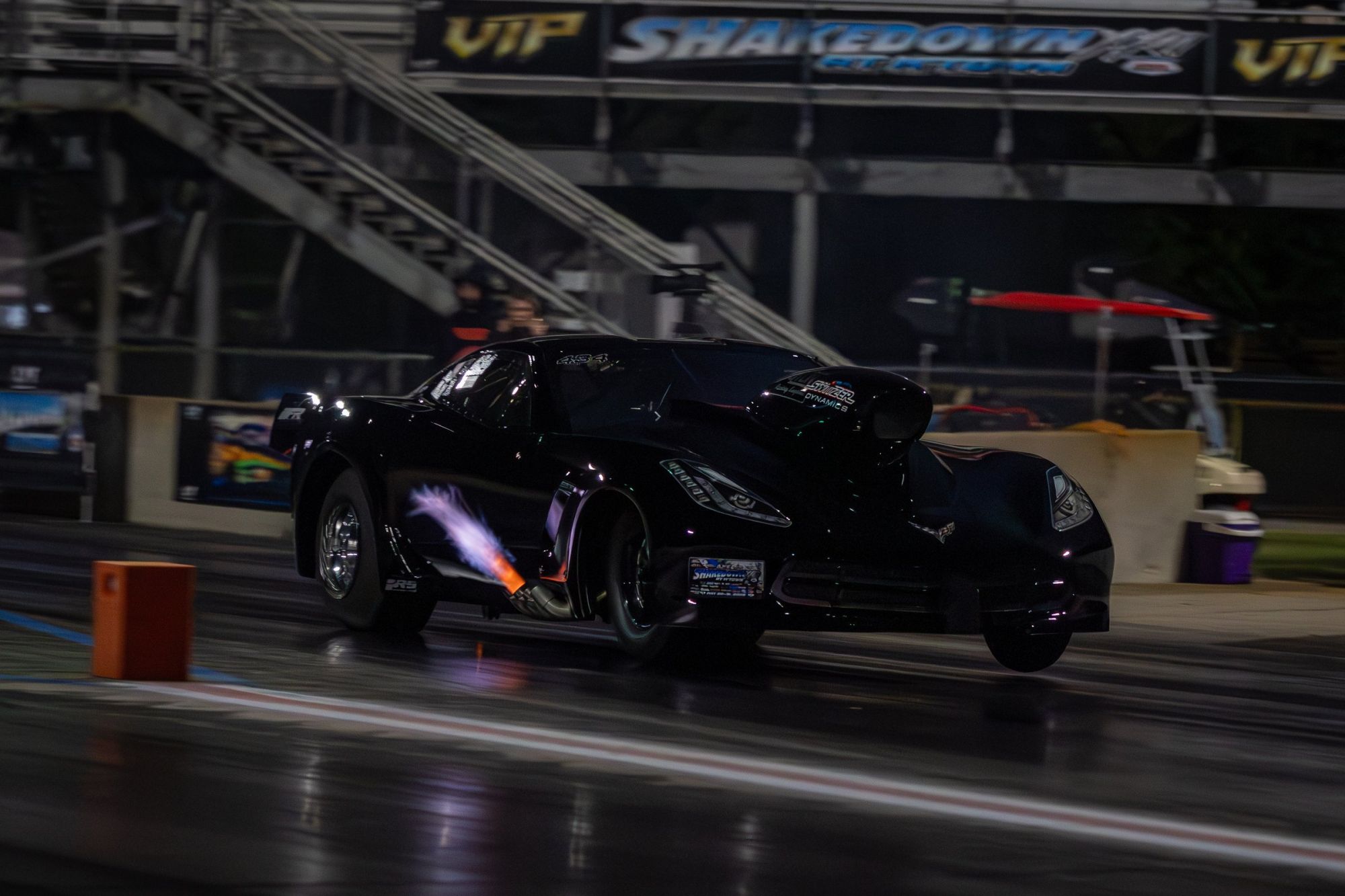 Unidentified (black C7 Corvette) at the 2026 Shakedown XXIII at M'Town