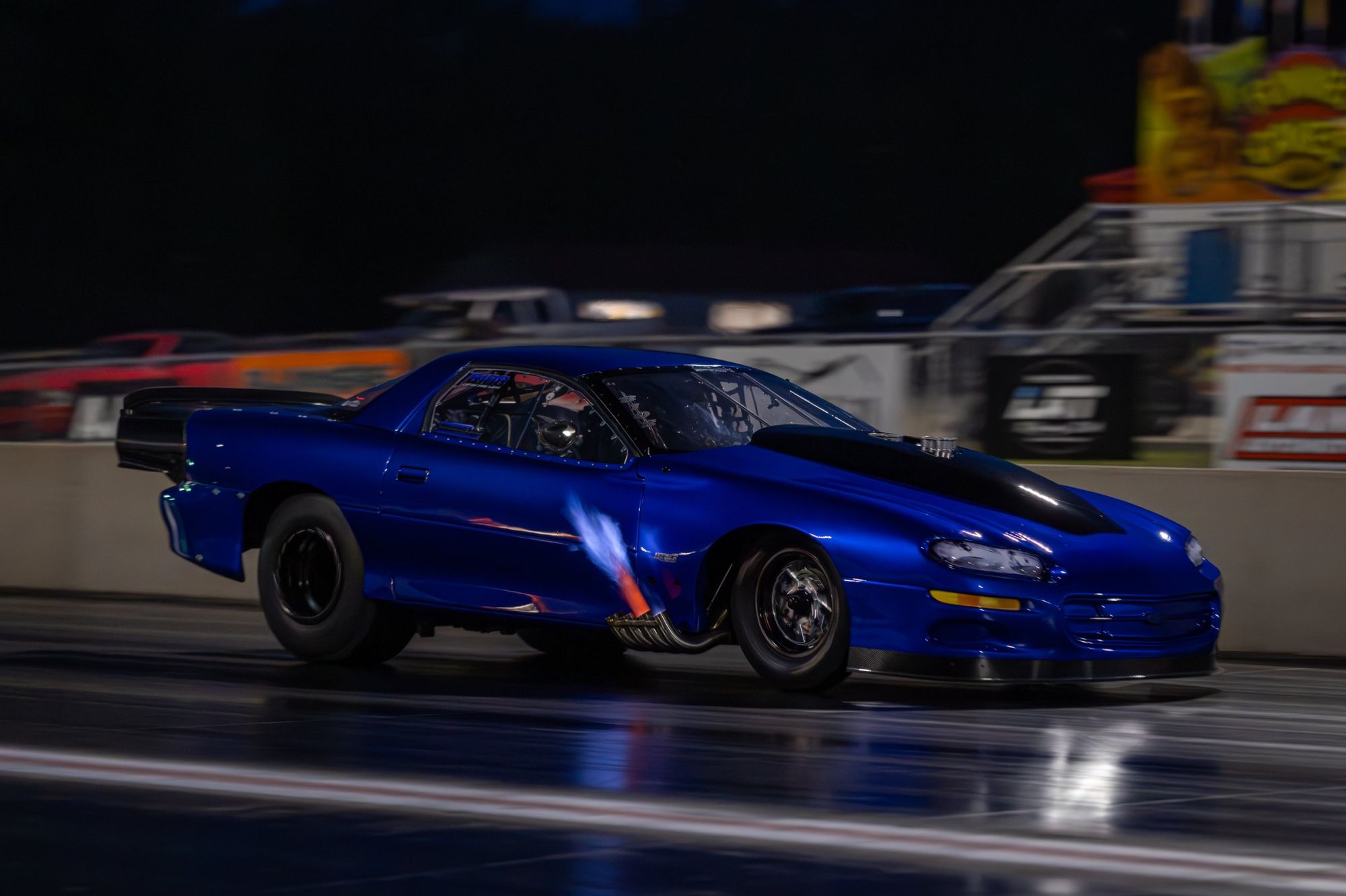 Unidentified (blue 4th-gen Camaro) at the 2026 Shakedown XXIII at M'Town