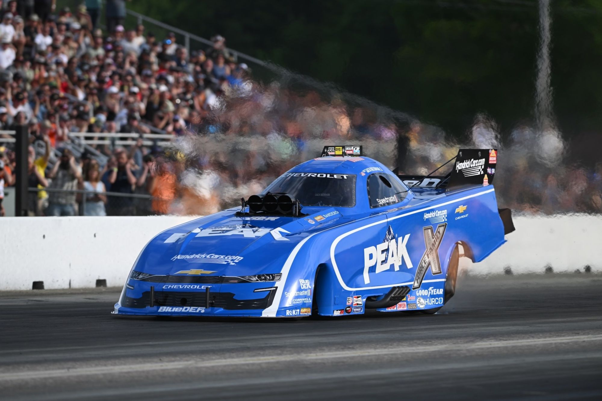Jack Beckman at the NHRA New England Nationals.