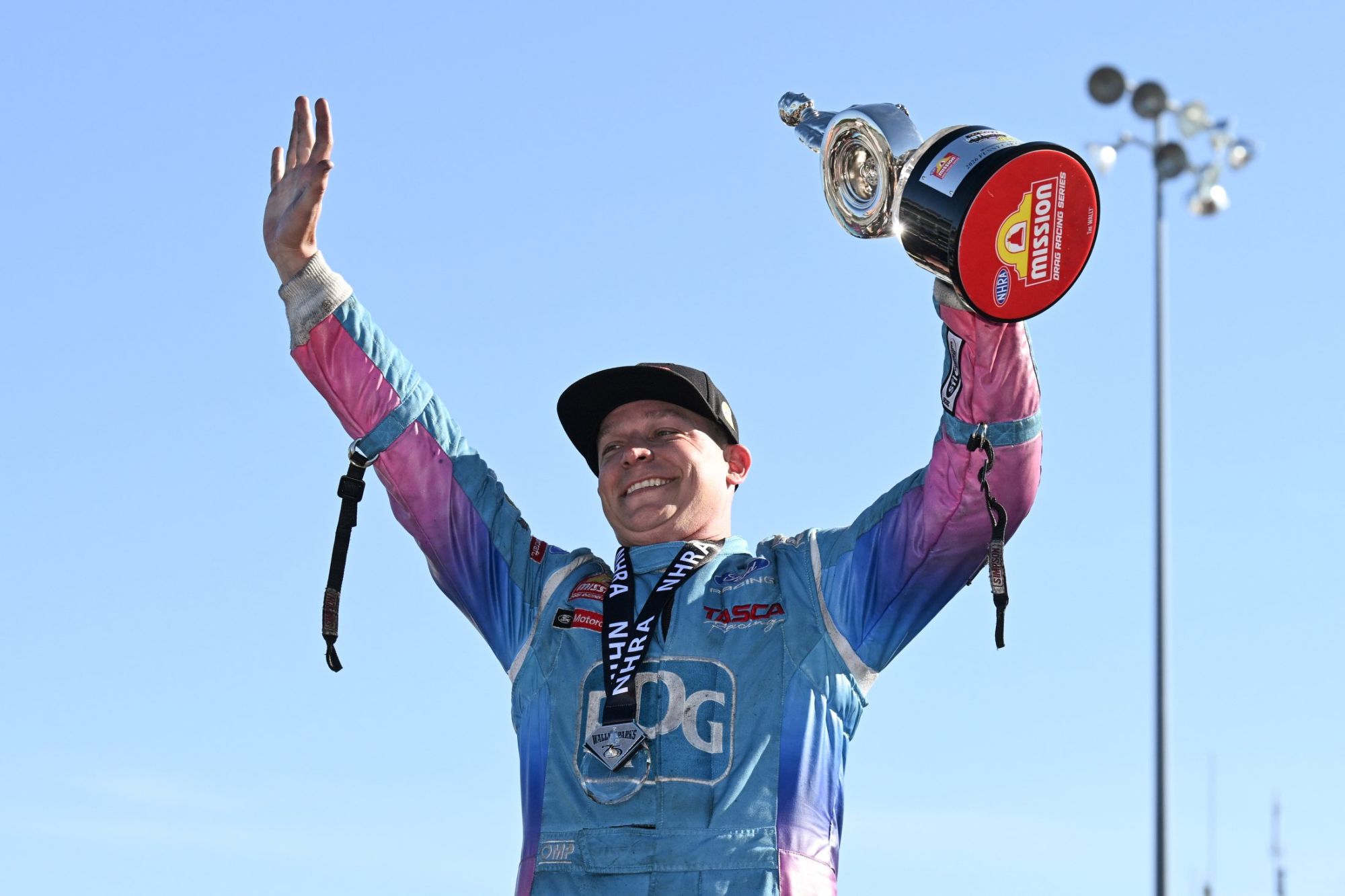 Prock celebrates the win