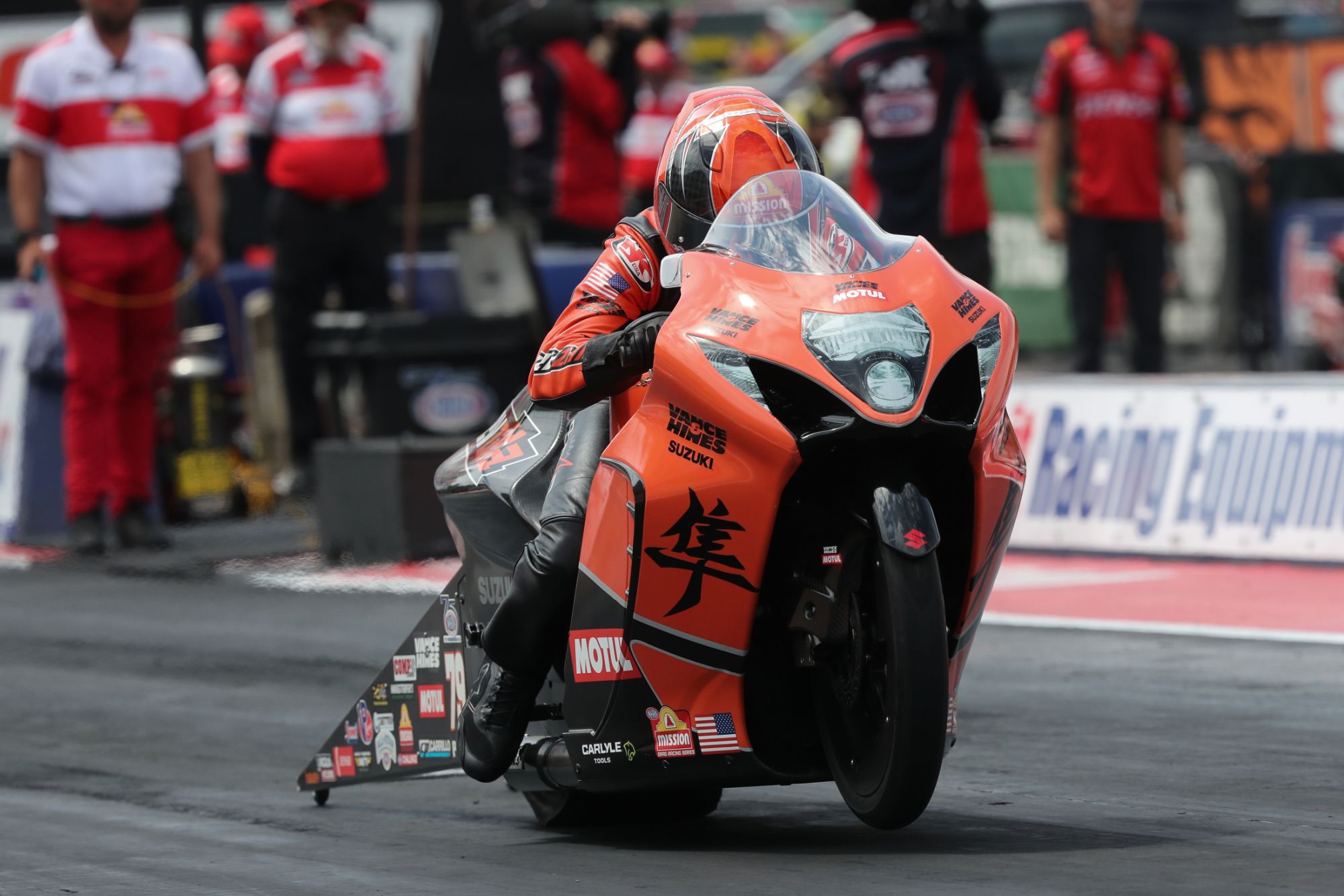 Gaige Herrera, Pro Stock Motorcycle provisional No. 1 qualifier at NHRA Norwalk