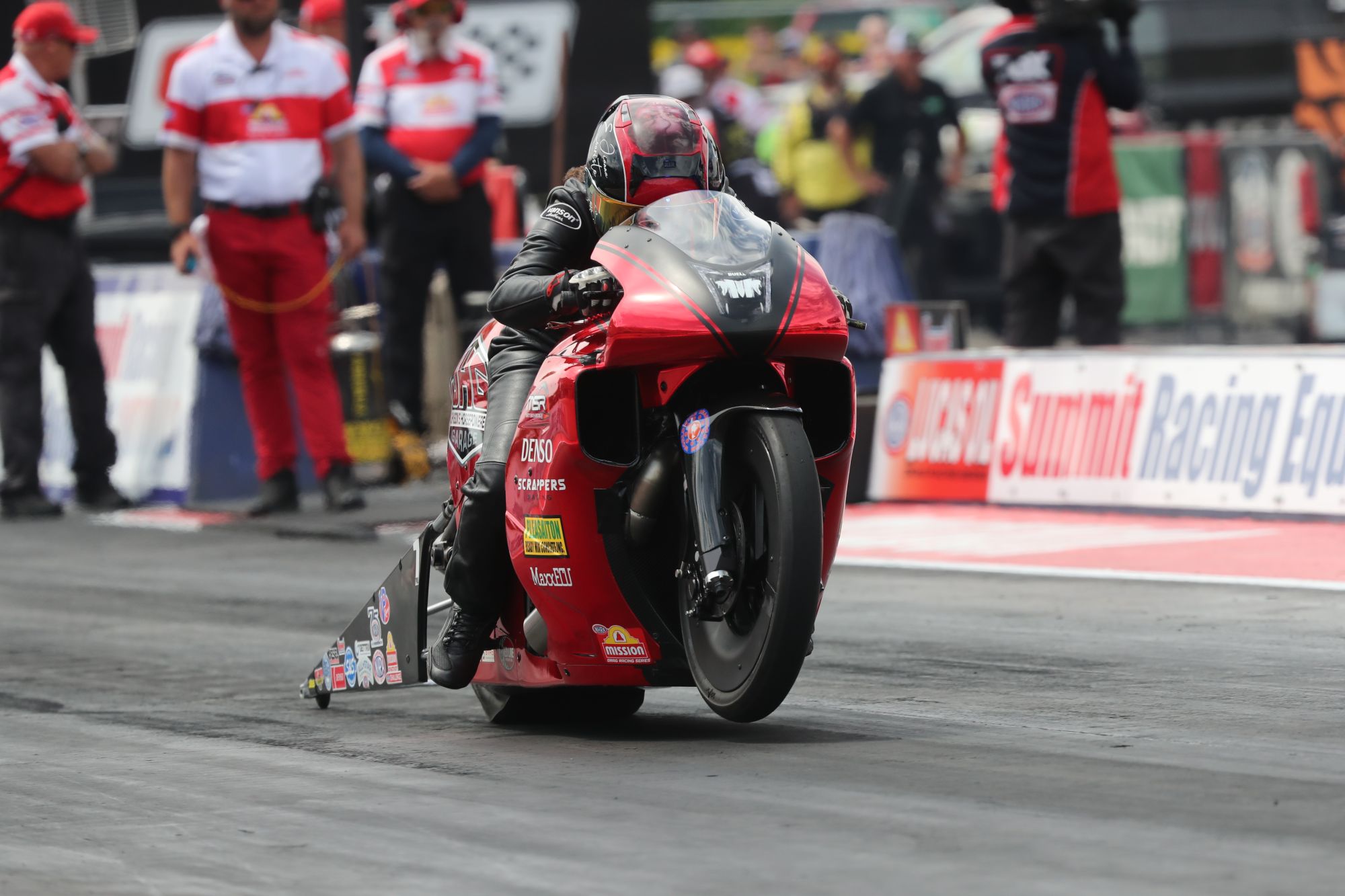 Jianna Evaristo, three-time ice cream eating contest champion, at NHRA Norwalk