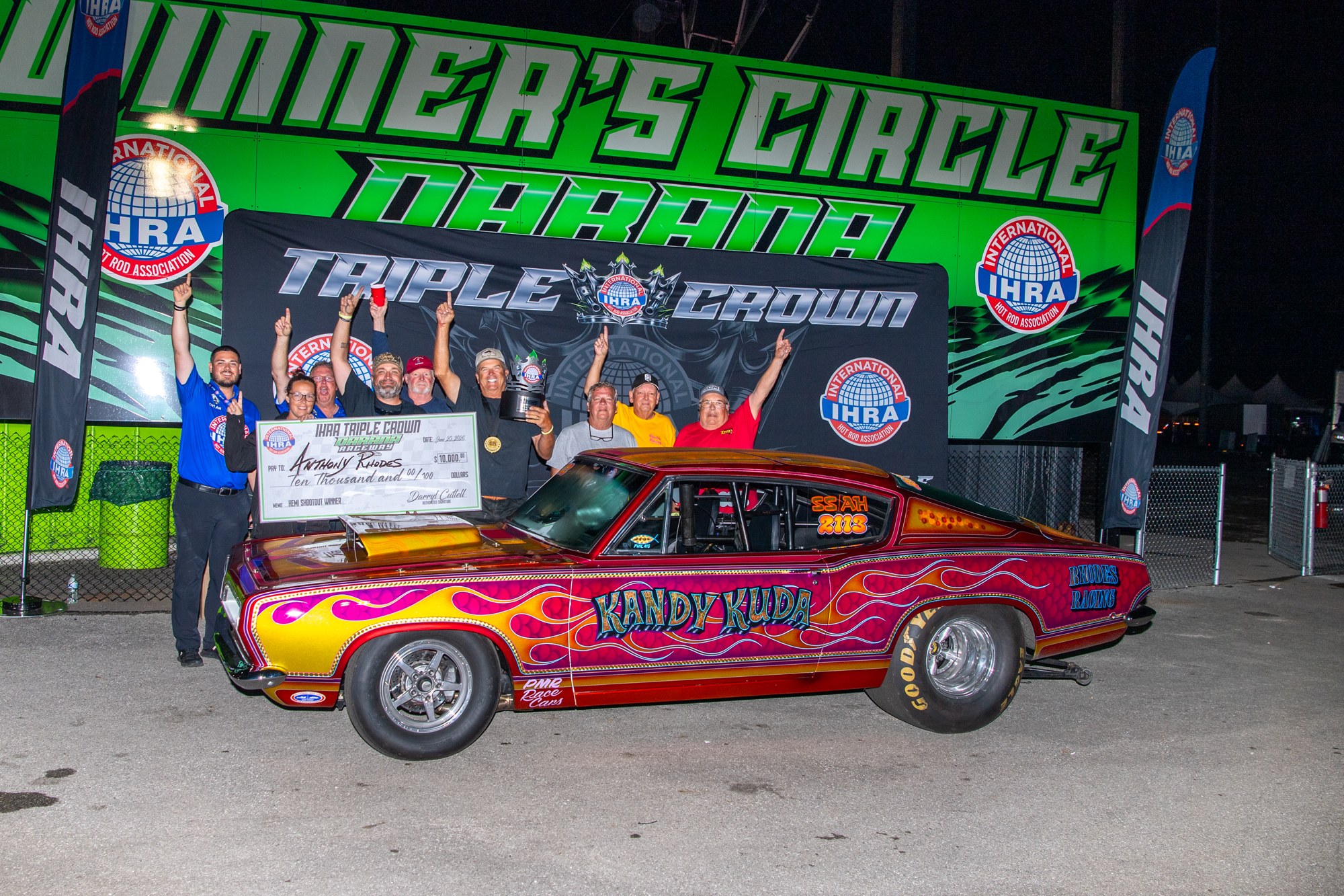 Hemi Shootout winner at the 2026 IHRA Triple Crown.