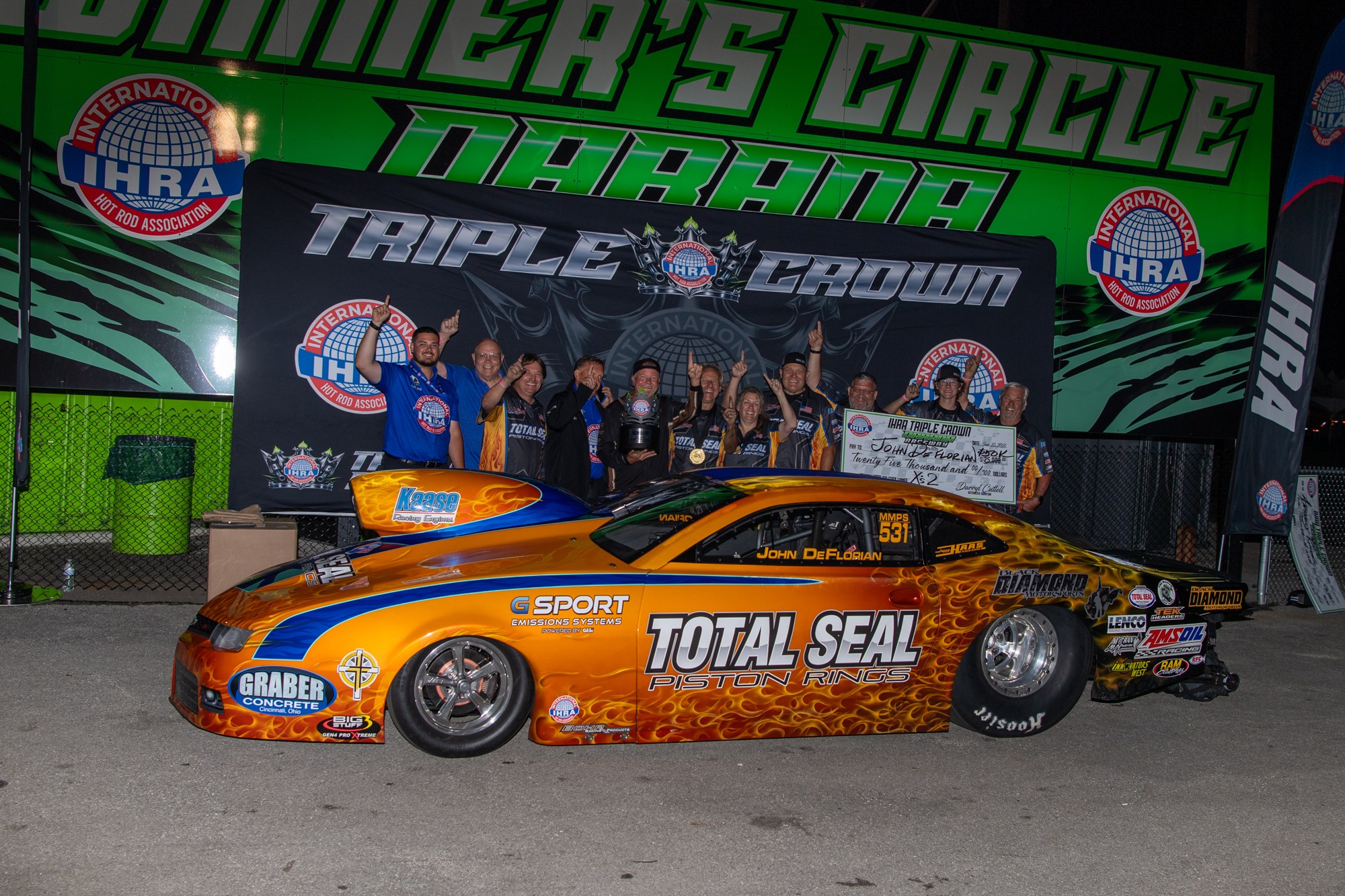 John DeFlorian Jr, Mountain Motor Pro Stock winner at the 2026 IHRA Triple Crown.