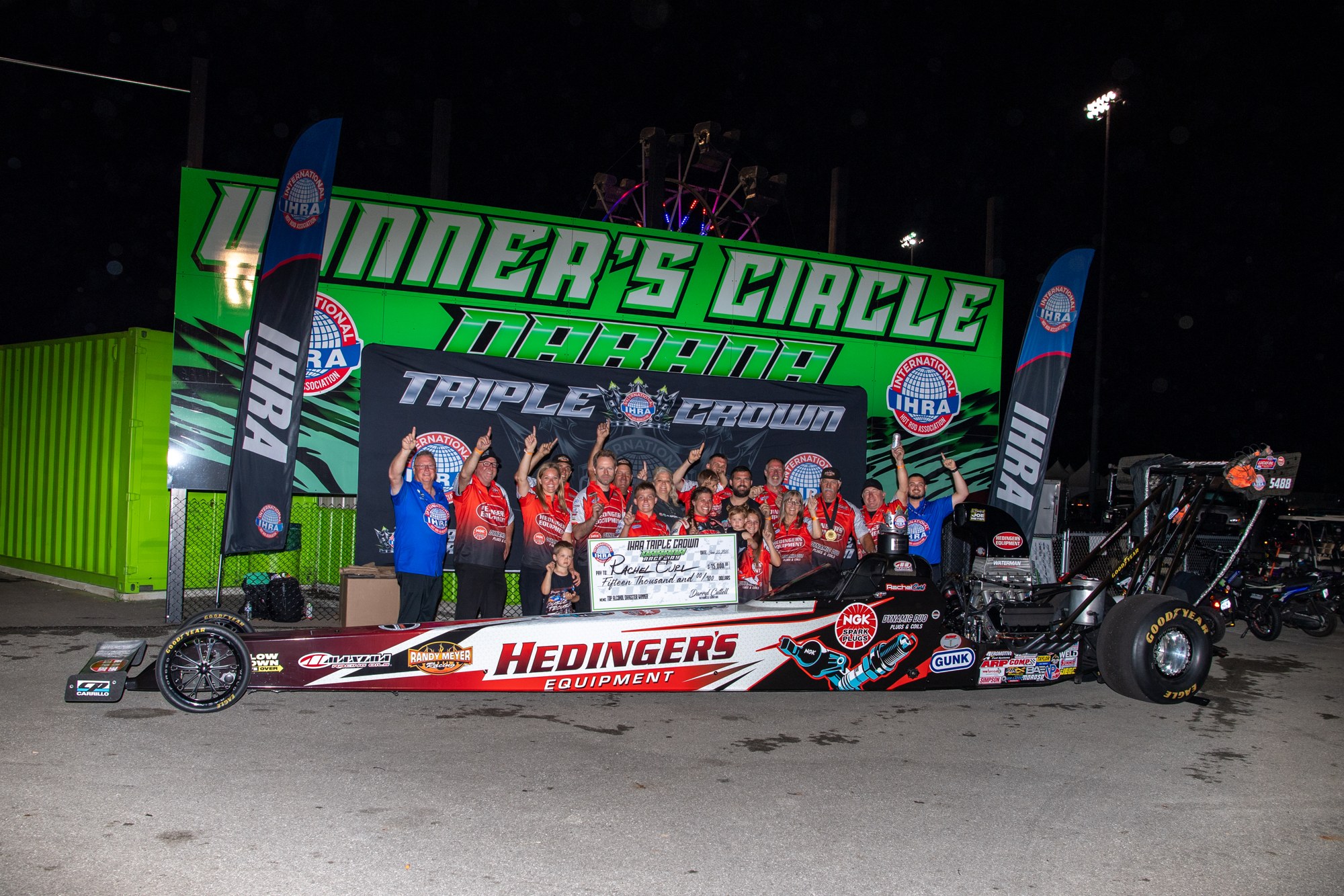Top Alcohol Dragster winner at the 2026 IHRA Triple Crown.