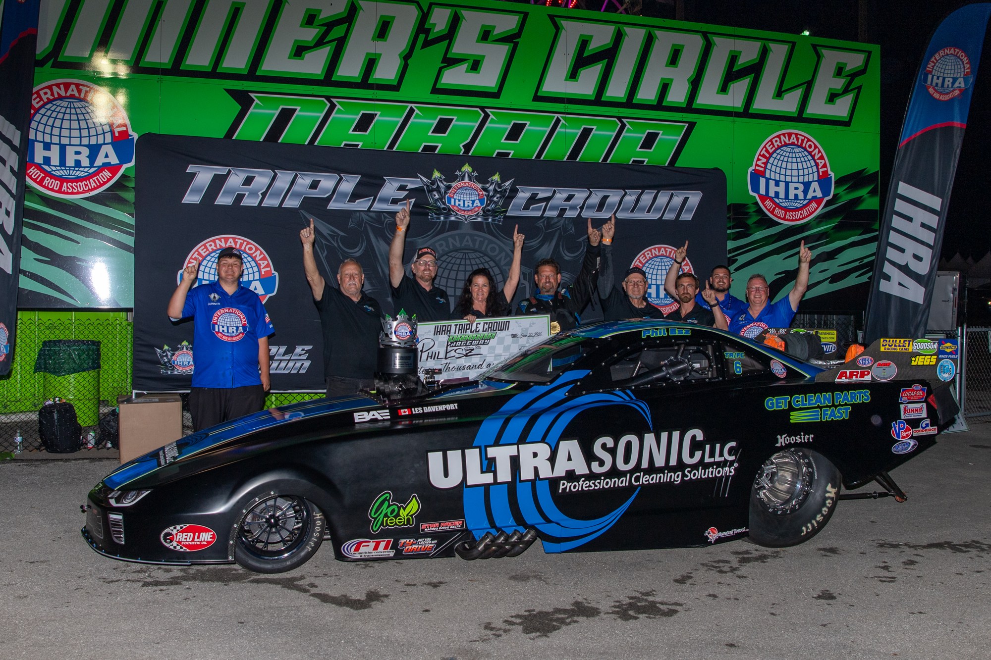 Top Alcohol Funny Car winner at the 2026 IHRA Triple Crown.