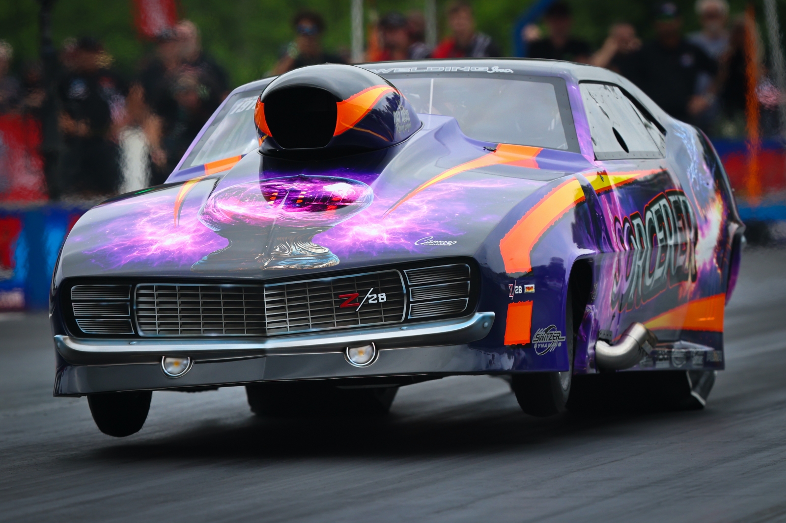 Fredy Scriba's Sorcerer 1969 Camaro in PDRA Pro Nitrous