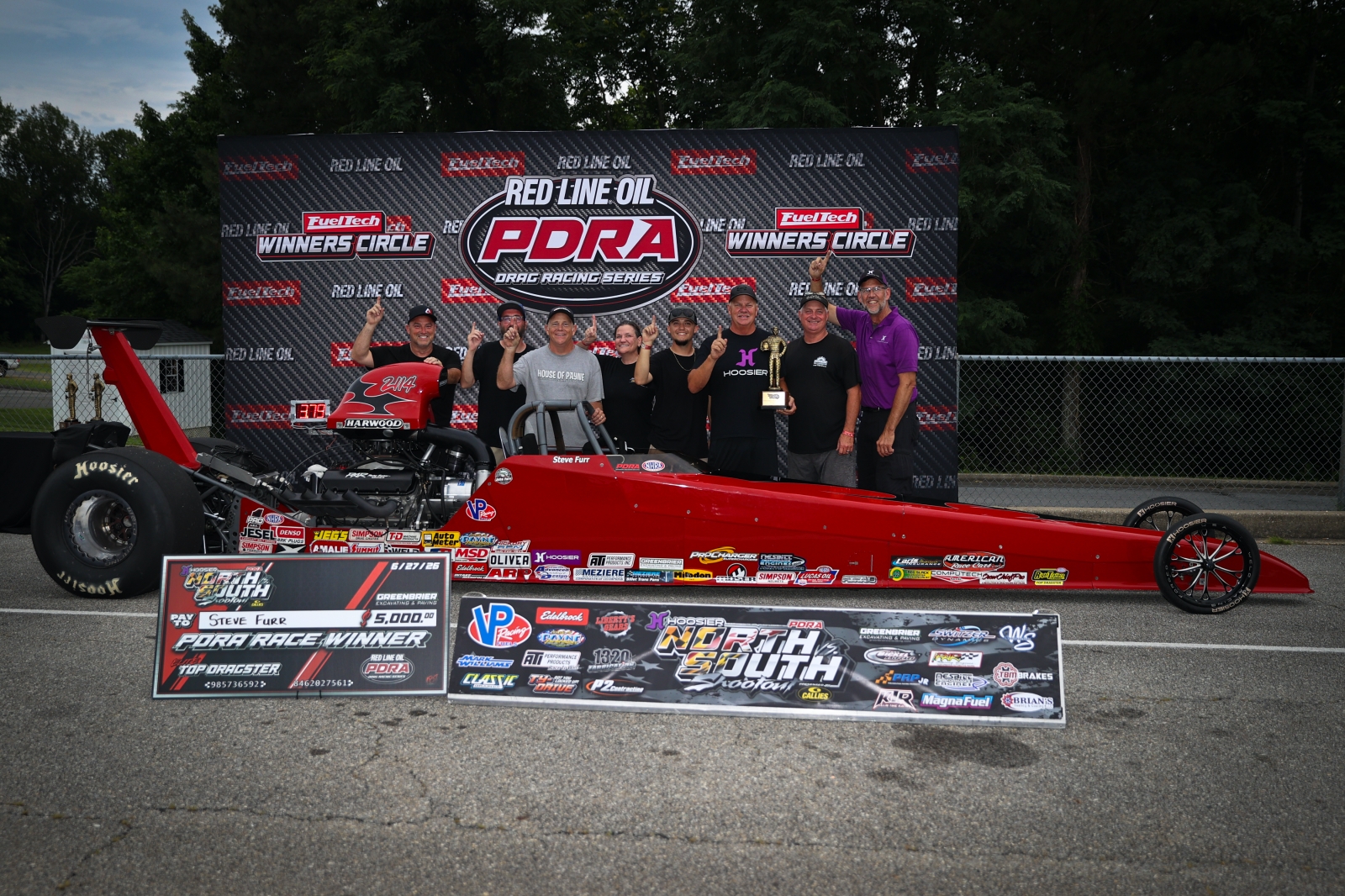 Steve Furr's ProCharged dragster in PDRA Elite Top Dragster