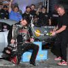 Aaron Stanfield is doused with champagne by WSOPM promoter Wes Buck after winning the 2026 World Series of Pro Mod.