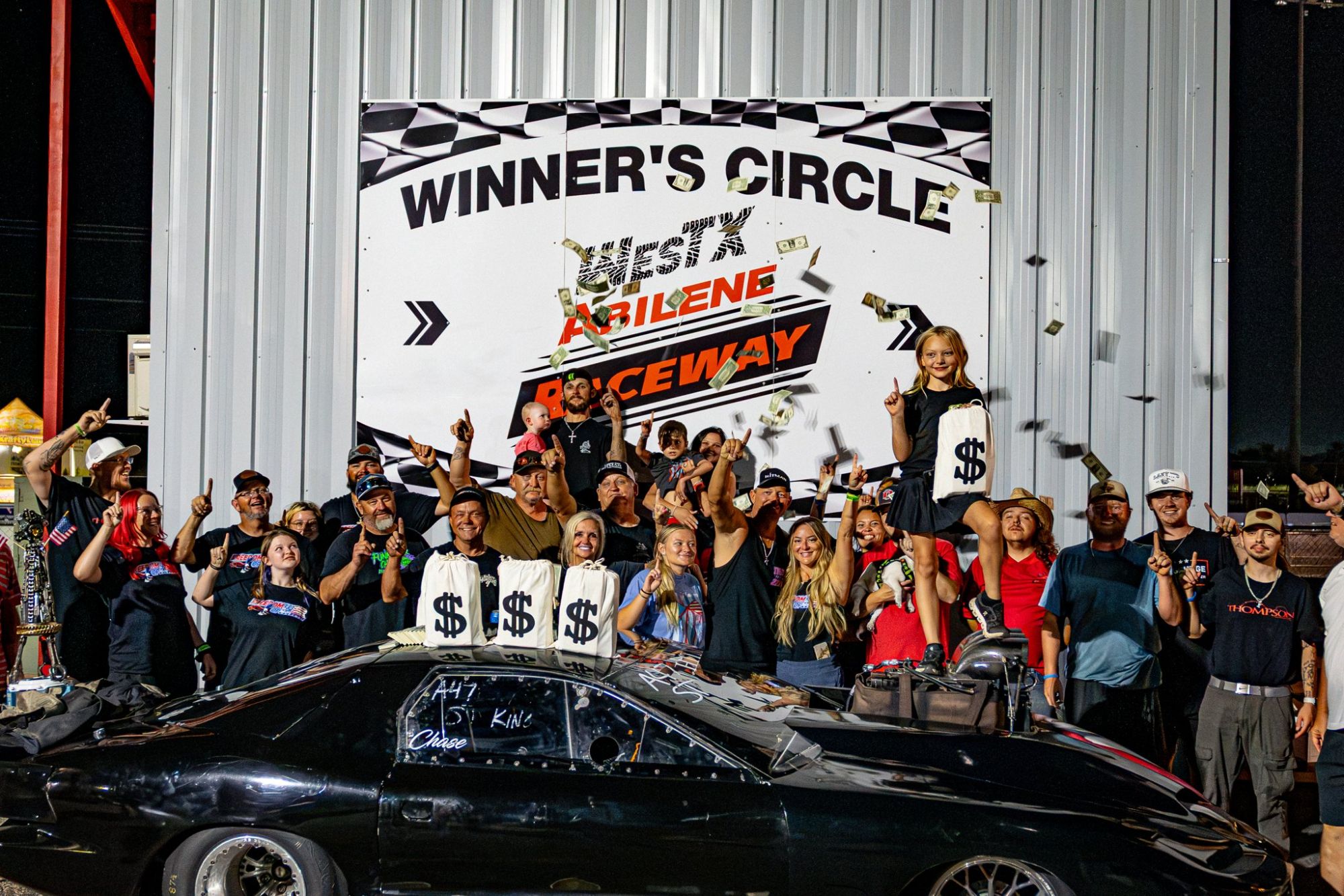 Winner's circle at the Freedom of War No Prep, WestX Abilene Raceway 2026