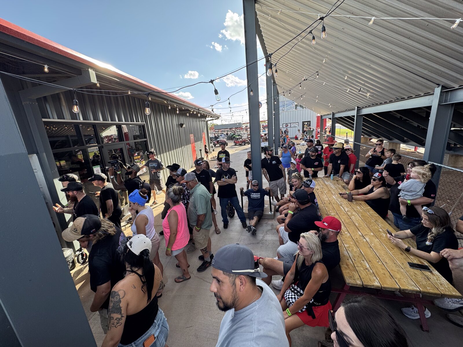 Driver's meeting at the Freedom of War, WesTx Abilene Raceway