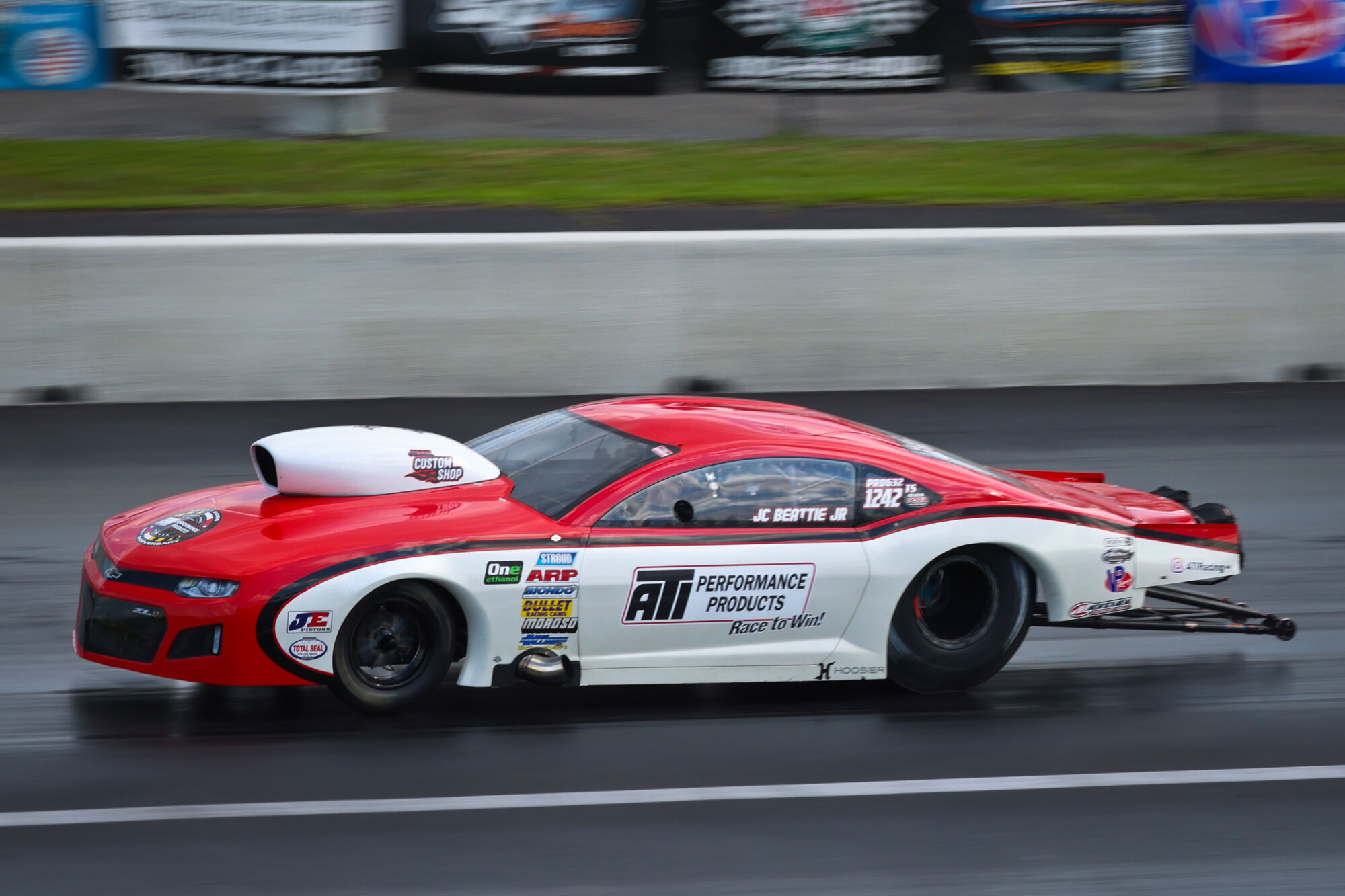 J.C. Beattie Jr.'s ATI Performance Products 2018 Camaro, Pro 632 No. 1 qualifier at Bristol