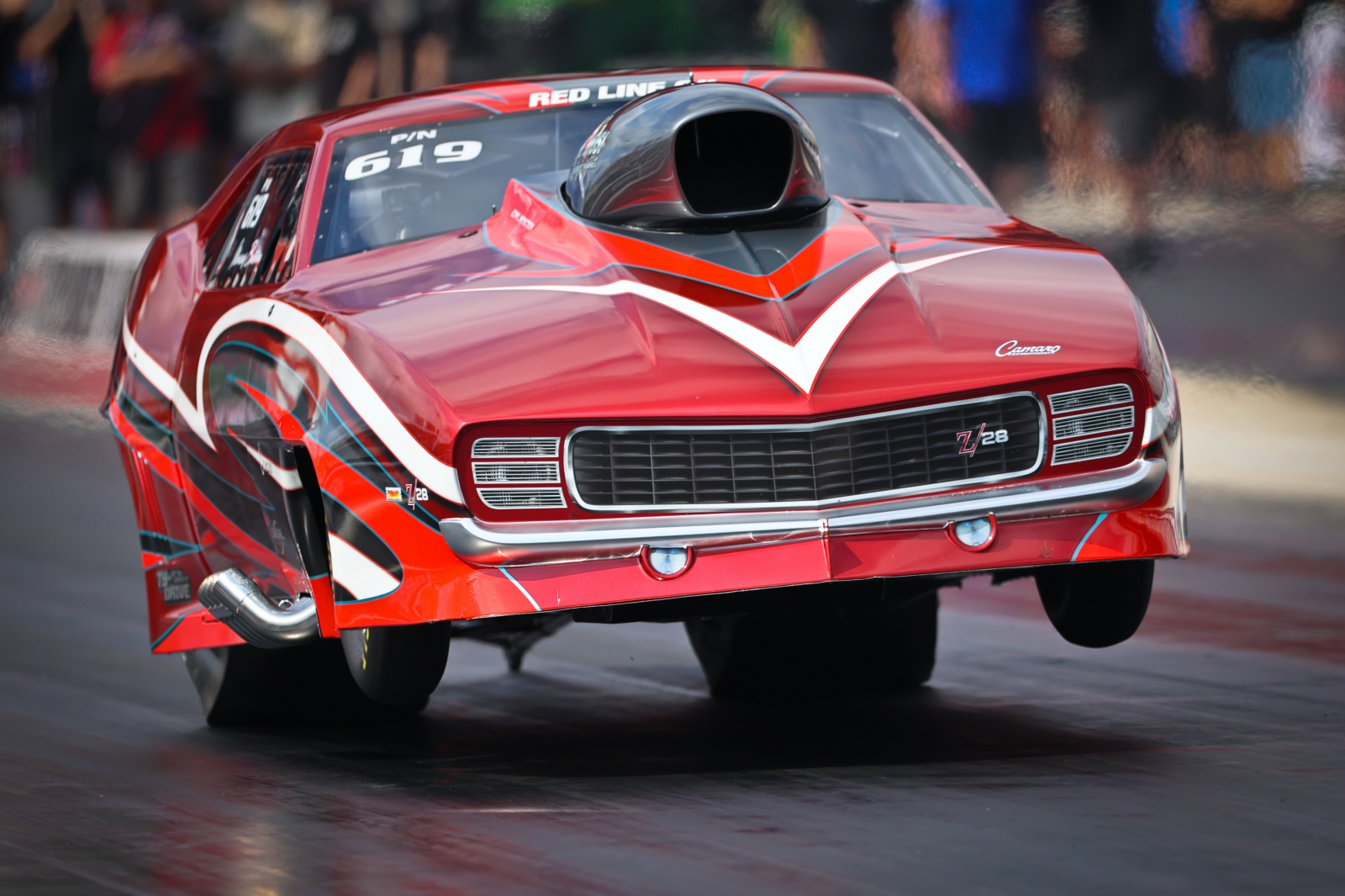 Marcus Butner's Red Line Oil 1969 Camaro, PDRA Pro Nitrous winner at Bristol