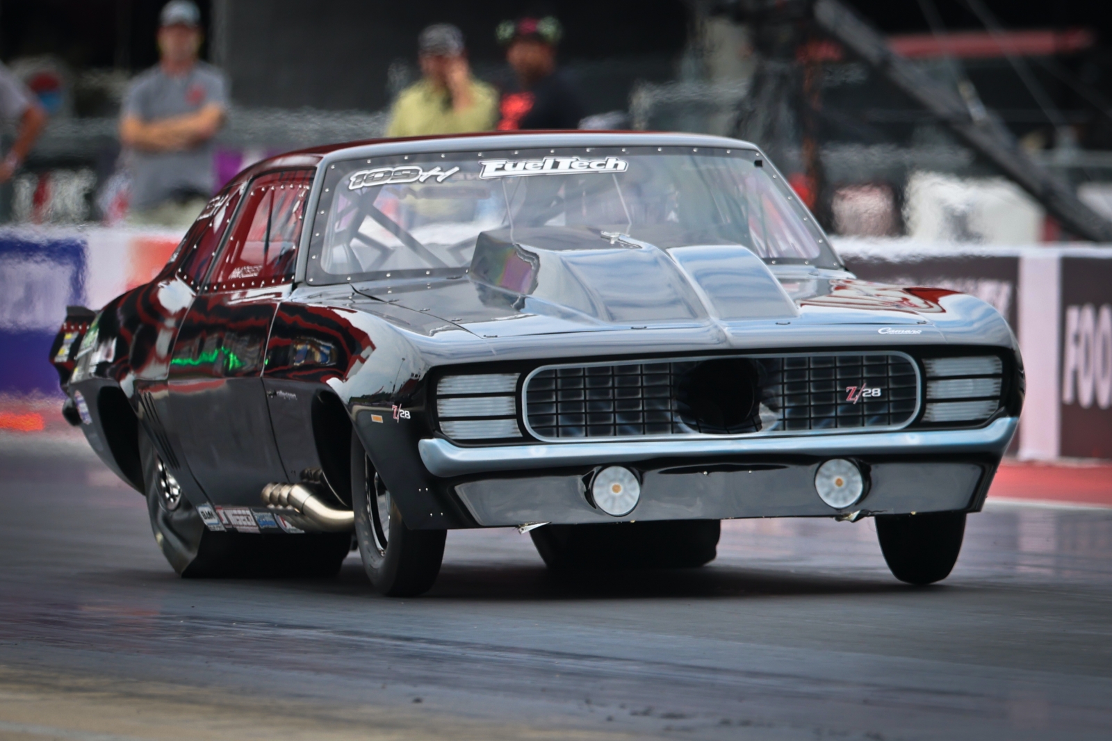 Nick Meloni's supercharged 1969 Camaro, PDRA Elite Top Sportsman winner at Bristol