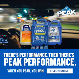PEAK antifreeze and coolant. There is performance, then there is PEAK performance. When you PEAK, you win.